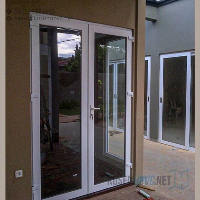 Pintu UPVC Murah Putih Model Swing Praja Gandaria City Kebayoran Lama